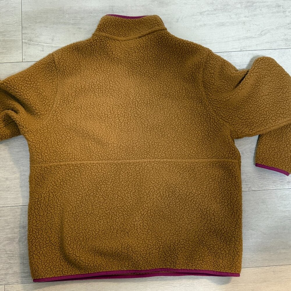 Patagonia Retro Pile Marsupial - Women's XL NEST BROWN W/AMARANTH PINK - Picture 3 of 3